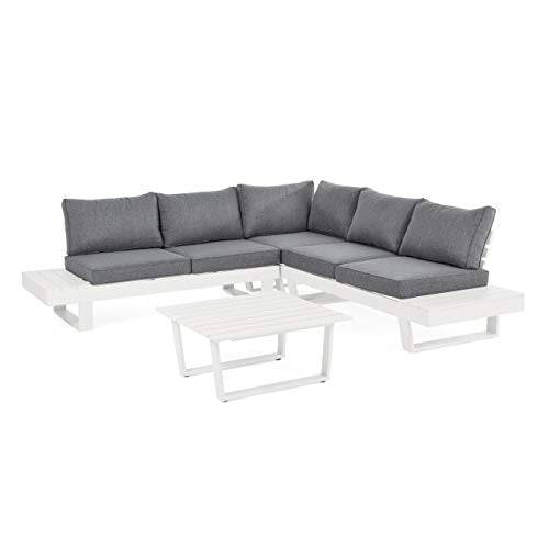 Bizzotto Set Salotto Ang.crozet Bianco con Cuscini cod.0662828