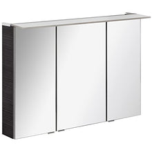 FACKELMANN B.Perfekt - Set di mobili da bagno 3 pezzi, con lavabo in ceramica da appendere, 100 cm e armadietto a specchio a LED
