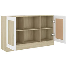 vidaXL Credenza Bianco e Rovere Sonoma 120x30,5x70 cm in Truciolato
