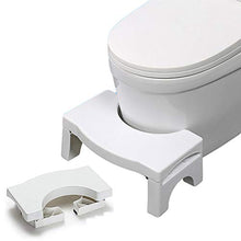 Sgabello WC per Bagno, Poggiapiedi Assistente Pieghevole Antiscivolo Sgabello con Gradino Squaty Passi Assistenza WC Disponibile per Bambini/Donne in Gravidanza