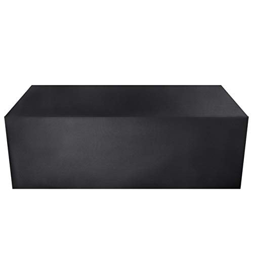 HUACHENG Copridivano Nero per Esterni Mobili da Giardino per Patio Coprisedili Impermeabili Coprisedili per Neve da Pioggia Copridivano per Divano da Tavolo Sedia Antipolvere-Nero, 230X165X80cm