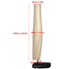 OKPOW Copertura per ombrellone in Tessuto Oxford 420D, Impermeabile, con Cerniera, per ombrellone da Giardino Ø 400 cm, ombrellone da Esterno