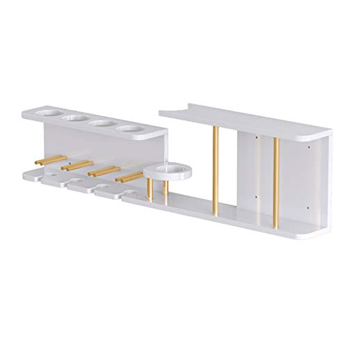 Set Bar Scaffale di Parete d'attaccatura del Salone della Parete del Supporto Creativo del Supporto di Tazza del Ristorante dello scaffale del Vino (Color : Bianca, Size : 100 * 12 * 24cm)