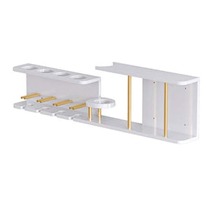 Set Bar Scaffale di Parete d'attaccatura del Salone della Parete del Supporto Creativo del Supporto di Tazza del Ristorante dello scaffale del Vino (Color : Bianca, Size : 100 * 12 * 24cm)