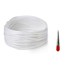 Kit di fissaggio per mobili in rattan , materiale di riparazione in vimini, materiale in tessuto plastico piatto bianco per l'installazione di mobili in rattan e cestino per sedie da giardino