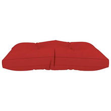vidaXL Cuscino per Pouf su Pallet Rosso in Tessuto