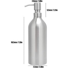 ffu Dispenser di sapone, 700 ml in acciaio inox disinfettante per mani, utilizzato in cucina e bagno
