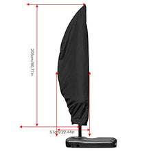 Moolo Ombrello Copertura Antipolvere Outdoor Parasole Impermeabile Cover Polvere per Ombrellone Cover Protettiva ((205) 57x48x25 Cm)