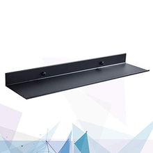 Yardwe Mensole da Bagno a Parete per Il Bagno Nero Porta Sapone per Doccia Scaffale da Cucina Scaffale da Bagno con Caddy Organizer (50cm)