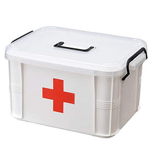 Tixiyu Contenitore di pronto soccorso portatile per medicina con custodia per pillole, per casa, ufficio, auto, lavoro, viaggio, grande