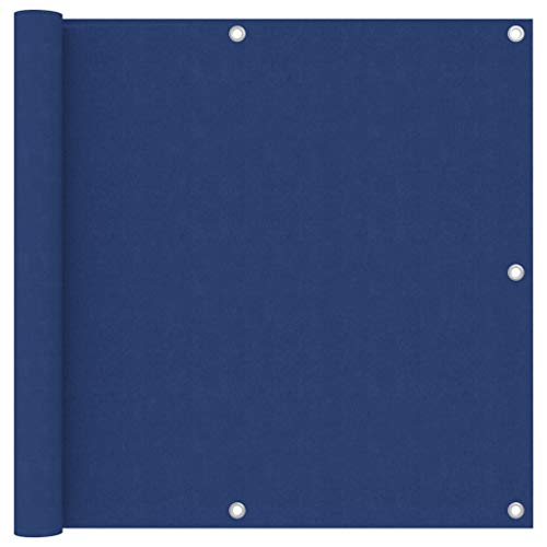 vidaXL Paravento Balcone Blu 90x400 cm in Tessuto Oxford