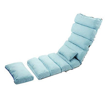 Divano Pigro Regolabile, Divano per Tempo Libero Divano Letto Pieghevole in Acciaio + Panno per Soggiorno, Camera da Letto, Ufficio ECC, con Cuscini e Cuscinetti per Piedi