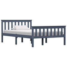 SKM Giroletto con 2 Cassetti Grigio in Massello di Pino 120x200 cm (31.85kg)