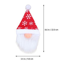 Amosfun 6 Pezzi Copri Bottiglia di Vino di Natale Tomte Gnomo Svedese Bottiglia di Vino Toppers Decorativo Decorazioni Natalizie Scandinave Babbo Natale Decorazioni per La Tavola Festa