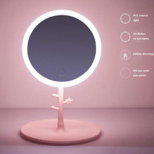 dailylime Specchio per Trucco LED Specchio cosmetico dimmerabile Specchio ingranditore con Luce Naturale Adatto per Il Trucco Polite