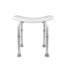 WARLA Sgabello Doccia, Sedia Doccia Anziani, 51 * 39 cm, Altezza Regolabile (43-60,5 cm), Gambe Antiscivolo + Lega di Alluminio + Design ad Arco, carico Massimo 150 kg