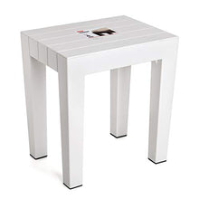 TATAY Lombok, Sgabello ad Alta Resistenza e Sicurezza, Bianco, 38 x 29 x 41 cm, 44365501