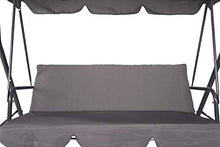 Unbekannt Sparmeile Hollywood - Dondolo a 3 posti, ca. 170 x 110 x 152 cm, Colore: Grigio