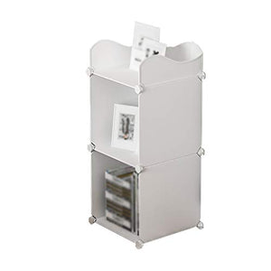 Comodino Multi-storage Design 2 Reticolo Salvaspazio Semplice Casa Moderna Camera Da Letto Creativo Armadio 39X37X85CM FANJIANI