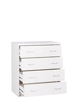 13Casa - Manila D1 - Cassettiera. Dim: 74x45x85 h cm. Col: Bianco. Mat: Nobilitato.
