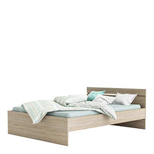 Demeyere Smeraldo B4 Struttura Letto Piazza e Mezza, 144,5X204,3X74,2 H cm, Rovere Spazzolato