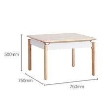N/Z Tavoli da Tavolo per Attrezzature quotidiane Tavolo Pieghevole Tavolo da caffè Quadrato in Legno massello Tavolo da Balcone Multifunzione Mini Tavolo Quadrato