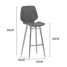 TXXM, sgabello da bar, alla moda, creativo, sedia da bar e da bar con schienale alto, girevole, sgabello per la colazione, per il ristorante (colore: kaki, dimensioni: 88 cm)