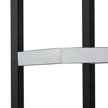 Relaxdays Porta Asciugamani, Mensole, Ripiani Porta Salviette, Cromo, HLP 44x18x16 cm, Argento/Nero