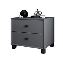 Yingm Comodino Camera da Letto Semplice Comodino in Legno massello Semplice Comodino Comodino Maestro Camera da Letto Matrimoniale con Doppio cassettiera Camera delle Bambine