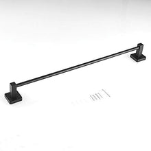 Porta asciugamano da bagno/cucina accessori portasciugamani Hanger 50 cm in acciaio INOX nero pittura Leekayer