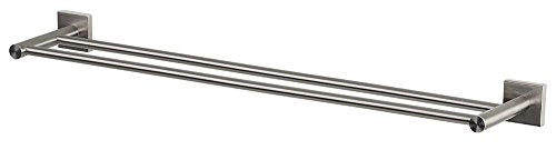 Spirella, Nyo, portasciugamani con binario da 60 cm, doppio, 60 x 12,5 cm, acciaio inox, 60 x 12,5 cm