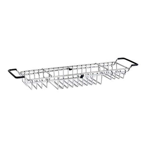 Supporto Per Vasca Da Bagno In Metallo, Portaoggetti Estraibile 58.6-86cm Supporto Vasca Bagno Portaoggetti IPad Supporto Per Vasca Bagno Con Porta Cellulare, Vasca Bagno Per Hotel E Bagno Per La Casa
