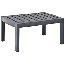 FAMIROSA Tavolo da Salotto per Giardino Antracite 78x55x38 cm Plastica