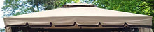 MICHELE SOGARI Telo Copertura Ricambio Beige Gazebo 3X3 Giardino Telo 3 X 3 Antivento