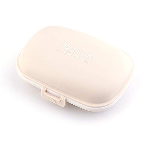BGSFF Portapillole da Viaggio Viaggio Outdoor Portatile 8 Slot Sigillo Portapillole Contenitore per medicinali Piccolo Organizer Contenitore per Pillole Scatola per farmaci Portapillole