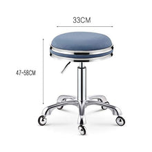 Tuqia Mobili Salone di Bellezza Dressing Table Sgabelli, Acciaio Inox Bar Sgabelli da Letto Balcone Cucina Sgabelli ruotabile Ascensore Parrucchiere Sgabello Casa Arredamento