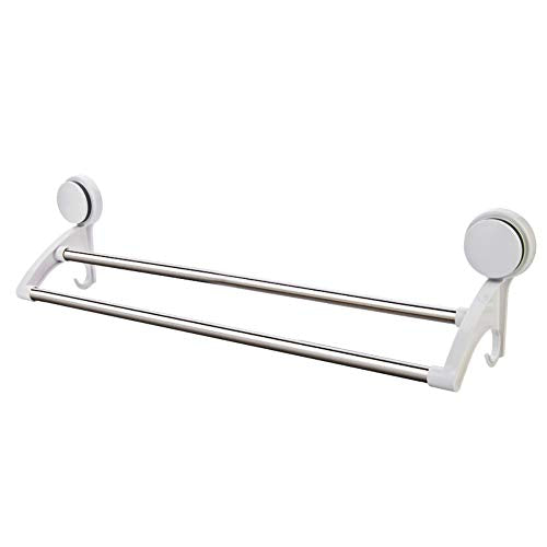 Portasciugamani da bagno con doppio portasciugamani da bagno, portasciugamani doppio strato, portasciugamani