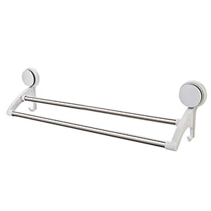 Portasciugamani da bagno con doppio portasciugamani da bagno, portasciugamani doppio strato, portasciugamani