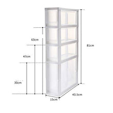 TXXM, cassettiera con cuciture e cassetti, per riporre cassetti, armadietti da bagno, cucina, colore: bianco, dimensioni: 3 strati.