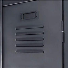 Zeroni - Armadietto metallico industriale con 3 scomparti, per camera da letto, ufficio, palestra, hotel, 90 x 45 x 180 cm