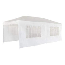 Aktive 53993 - Gazebo Pieghevole 300x600x260 cm con Tubi in Acciaio - Colore Bianco
