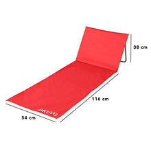 Aktive 62130 - Stuoia con Schienale Mare Beach 165x54x38 cm - 3 Colori