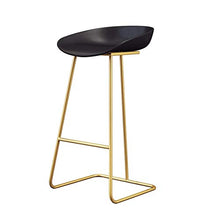 GYPPG Seggioloni per Ufficio dal Design Moderno - Sgabello Bar con Schienale Basso Base in Metallo con Schienale Basso - Seduta ergonomica in plastica