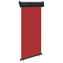vidaXL - Tenda laterale per balcone, 80 × 250 cm, colore: Rosso