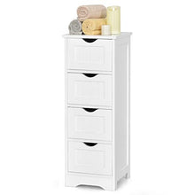 DREAMADE Armadio Multiuso, Armadio da Bagno, Mobile con Cassetti, Armadio Camera da Letto Salvaspazio, 30 x 30 x 82 cm, Bianco