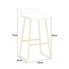 Sgabello da Bar per la Colazione Sgabelli da Bar Sgabelli da Bar Sgabelli Alti Sedie da Cucina per Colazione Sedie da bancone con Cuscino in Pelle PU e Struttura in Metallo Nero Carico Massimo 150 k