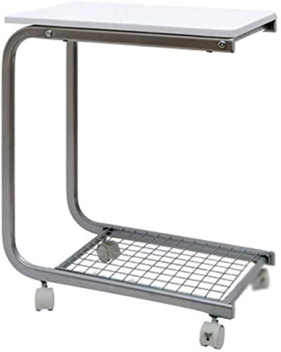 Tavolino da salotto semplice e portatile puleggia piccolo mini doppio strato di stoccaggio tavolo da tè semplice soggiorno divano camera da letto bagno tavolo contrattazione stabile (colore A)