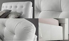 SARDAMATERASSI Letto piazza e mezza con box contenitore bianco ELEGANT + materasso piazza e mezza 120x190 memory foam+coppia guanciali in fibra 3D