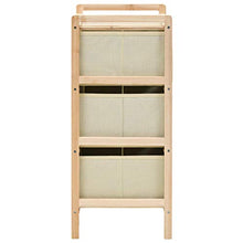 Festnight Armadietti con 6 Cesti, Comò e Cassettiere in Tessuto e Legno di Cedro Beige 2 pz