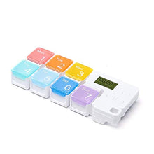 YUBIN Portapillole da 7 Giorni con Timer Custodia per promemoria per medicinali Scatola settimanale Portapillole per